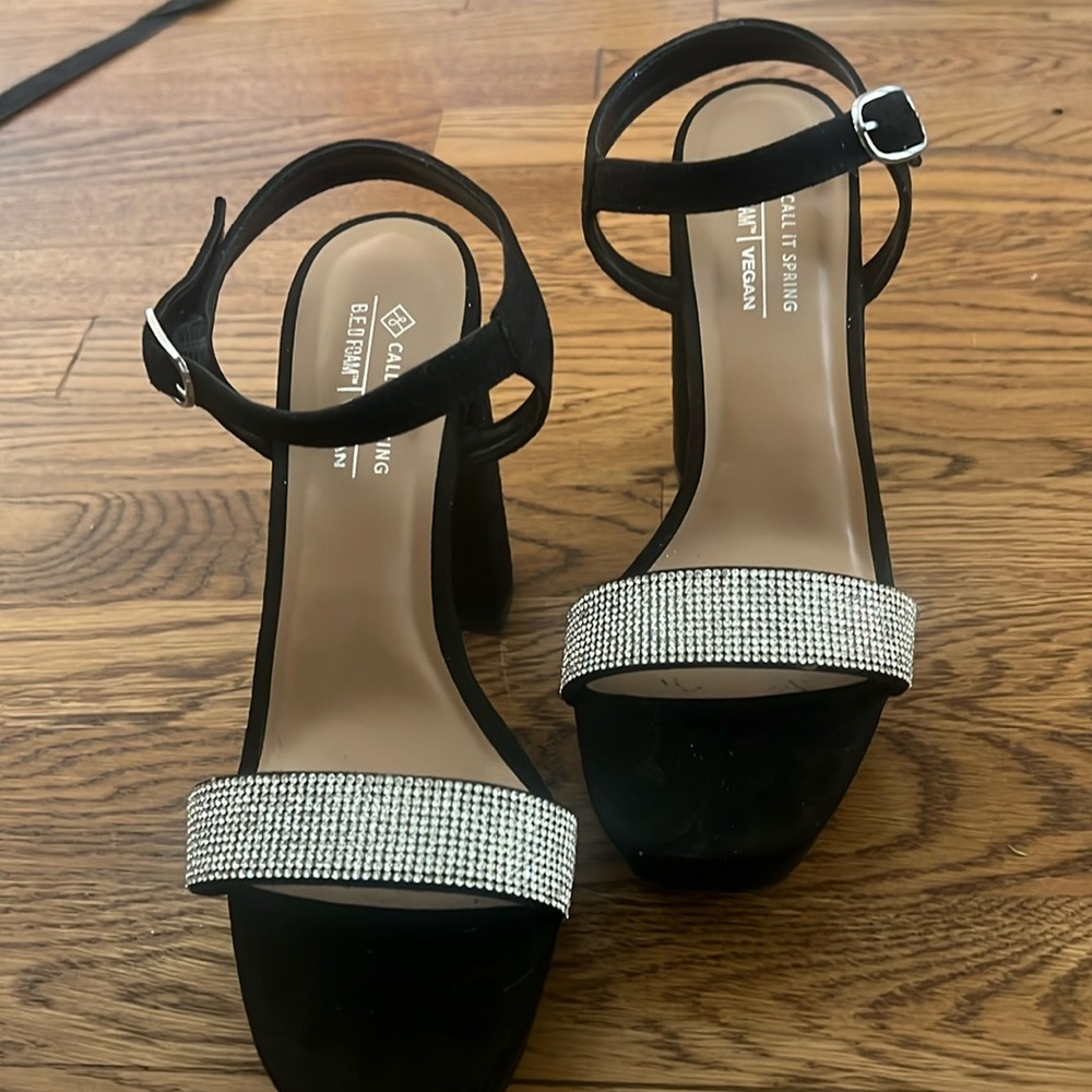 Call it spring diamond chunky heel